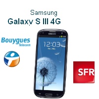Samsung Galaxy S3 4G en vente à partir de 1€ chez SFR et Bouygues Telecom 